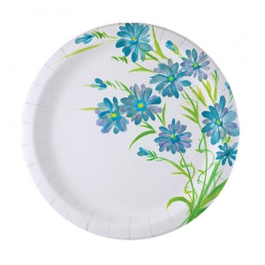 Blue Everyday Floral 7" Paper Plate (Case Qty: 576)