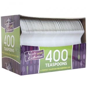 Boxed White Medium Weight Teaspoon 400 Count (Case Qty: 4000)