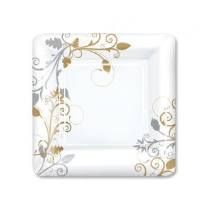 Bella Vite Shimmer - 7" Square Plates, 12 Count (Case Qty: 288)