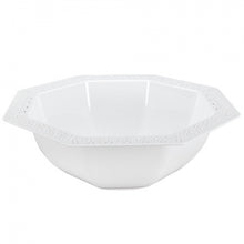 Lacetagon - 96 oz. Plastic Bowls - 2 Count - Pearl (Case Qty: 48)