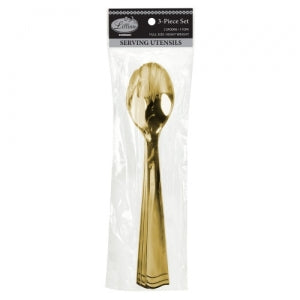 Serving Set - Fork & Spoon - Polished Gold (Case Qty: 72)