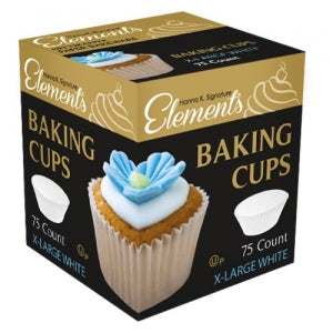 Elements - Paper Bakeware - 2 X-Large Baking Cups - White (Case Qty: –  Pans Pro