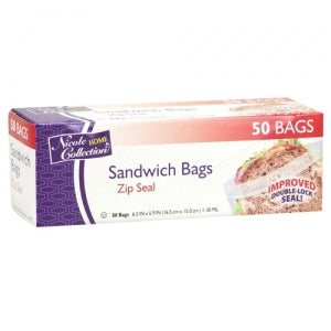 Sandwich - Zip Seal Bags - 50 Count (Case Qty: 2400)
