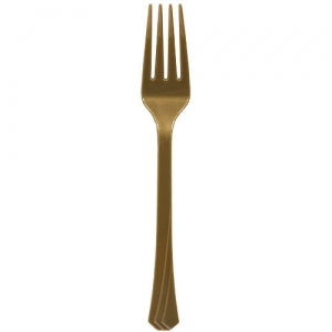 Gold Heavyweight Plastic Fork 51 Count (Case Qty: 1224)