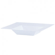 Squares - White 12 oz. Square Plastic Dinner Bowls (Case Qty: 120)