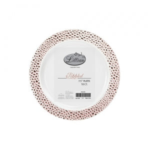 Pebbled - Polished Rose Gold - 7.5" Plate (Case Qty: 648)