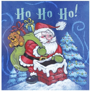 Christmas Santa Lunch Napkin 40 Count (Case Qty: 1440)