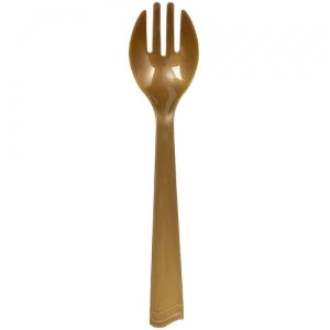 Gold Plastic Serving Fork 144 Count (Case Qty: 144)