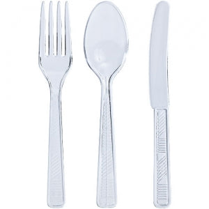 Clear Combo Cutlery 48 Count (Case Qty: 2304)