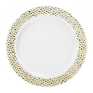 Pebbled - Gold - 10.25" Plate (Case Qty: 120)