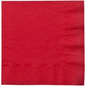 Red Lunch Napkins 20 Count (Case Qty: 720)
