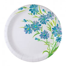 Blue Everyday Floral 9" Paper Plate (Case Qty: 576)