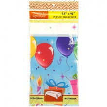 Birthday Balloons - 54" x 96" Tablecover (Case Qty: 48)