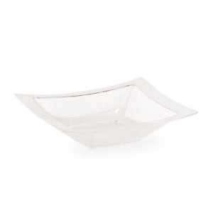 Clear 5 oz Rectangular Plastic Dessert Bowls (Case Qty: 120)