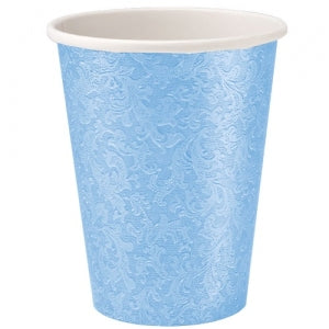 Blue Texture 9oz Hot/Cold Paper Cup 24 Ct. (Case Qty: 576)