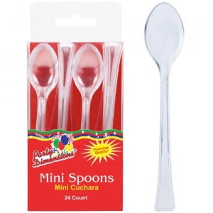 Mini Clear Plastic Spoons (Case Qty: 1152)