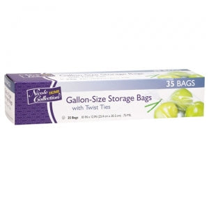 Gallon - Food Storage Bags with Ties - 35 Count (Case Qty: 1260)