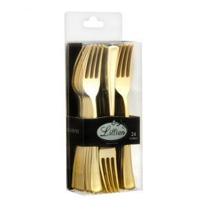 Cutlery - Polished Gold - Fork - Acetate Box (Case Qty: 576)