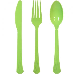 Lime Green Heavyweight Cutlery Combo 24 Count (Case Qty: 576)