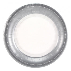 Beaded - Silver - 10" Plate (Case Qty: 648)