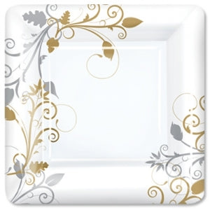 Bella Vite Shimmer - 10" Square Plate - 12 Count (Case Qty: 288)
