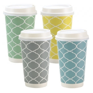 Lattice - 16 oz. Hot Cup with Lid (Case Qty: 336)