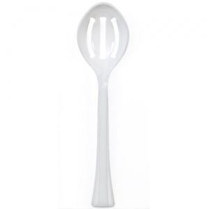 Pearl Plastic Slotted Salad Serving Spoon 72 Count (Case Qty: 72)