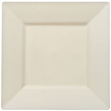 Squares - Cream 10.75" Square Plastic Dinner Plates (Case Qty: 120)