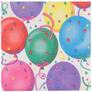 Healy's Balloons Lunch Napkin 24 Count (Case Qty: 1728)