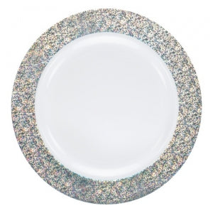 Glitter - Silver - 10.25" Plate (Case Qty: 120)