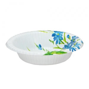 Blue Everyday Floral 12 oz. Paper Bowl (Case Qty: 420)