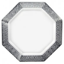 Lacetagon - 11" Pearl Plate - Silver Rim - 10 Count (Case Qty: 120)