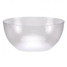Pebbled - 140 oz. Plastic Bowl - Clear (Case Qty: 12)