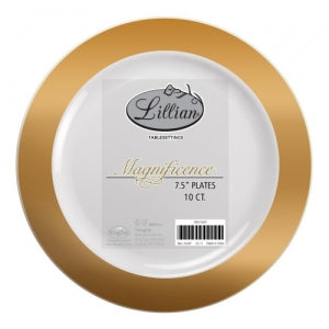 Magnificence - Solid Gold - 7.5" Plate (Case Qty: 120)