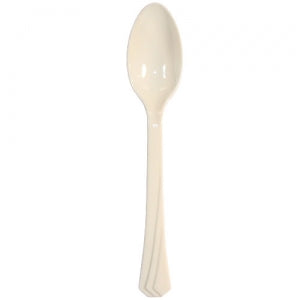 Ivory Heavyweight Plastic Teaspoon 51 Count (Case Qty: 1224)
