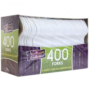 Boxed White Medium Weight Fork 400 Count (Case Qty: 4000)