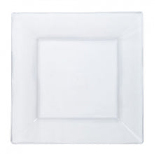 Squares - Clear 9.5" Square Plastic Dinner Plates (Case Qty: 120)