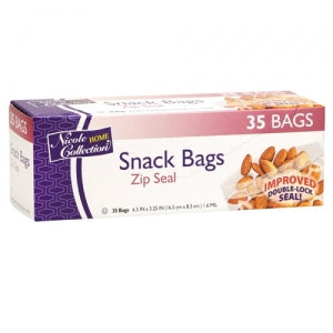 Snack Bags - Zip Seal Bags - 35 Count (Case Qty: 1680)