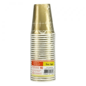 Beaded - Gold - 9 oz. Cup (Case Qty: 864)