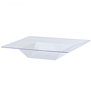 Squares - Clear 12 oz. Square Plastic Dinner Bowls (Case Qty: 120)