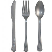 Silver Heavyweight Cutlery Combo 24 Count (Case Qty: 576)