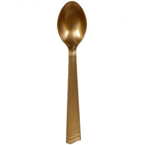 Gold Plastic Serving Spoon 144 Count (Case Qty: 144)