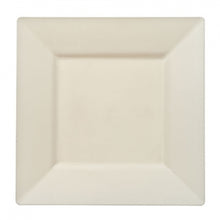 Squares - Cream 9.5" Square Plastic Dinner Plates (Case Qty: 120)