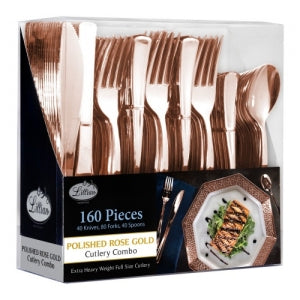 Cutlery - Polished Rose Gold - Combo - Acetate Box (Case Qty: 960)