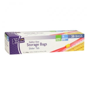 Gallon - Slide Tab - Freezer/Storage Bags - 20 Count (Case Qty: 480)