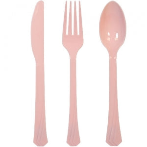 Light Pink Heavyweight Cutlery Combo 24 Count (Case Qty: 576)
