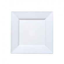 Squares - White 6.5" Square Plastic Dinner Plates (Case Qty: 120)
