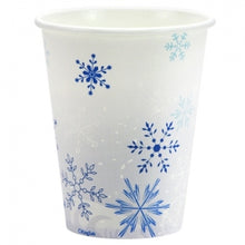 Blue Snowflakes - 12 oz. Hot/Cold Paper Cups (Case Qty: 288)