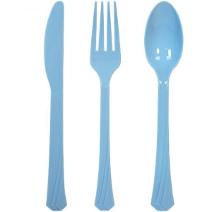 Light Blue Heavyweight Cutlery Combo 24 Count (Case Qty: 576)