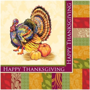 Fall Turkey Lunch Napkin 24 Count (Case Qty: 1728)